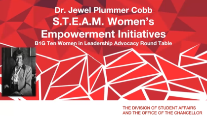 Dr. Collier presents at the STEAM Luncheon